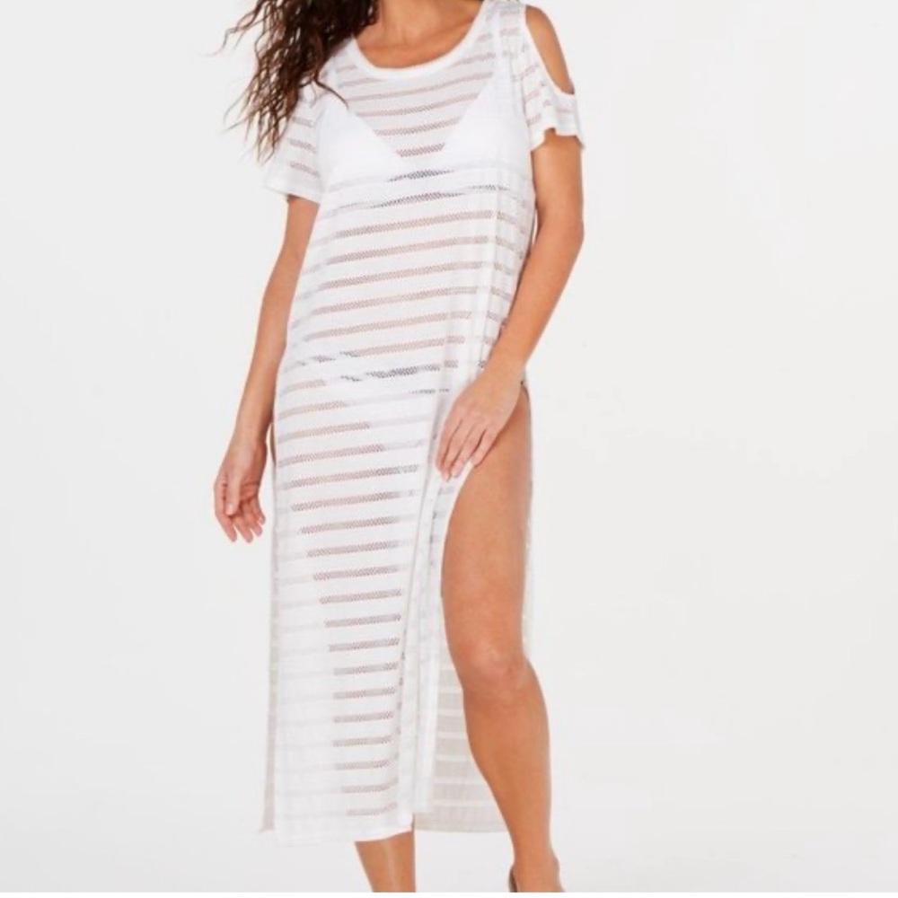 White Sheer Swim Cover-Up